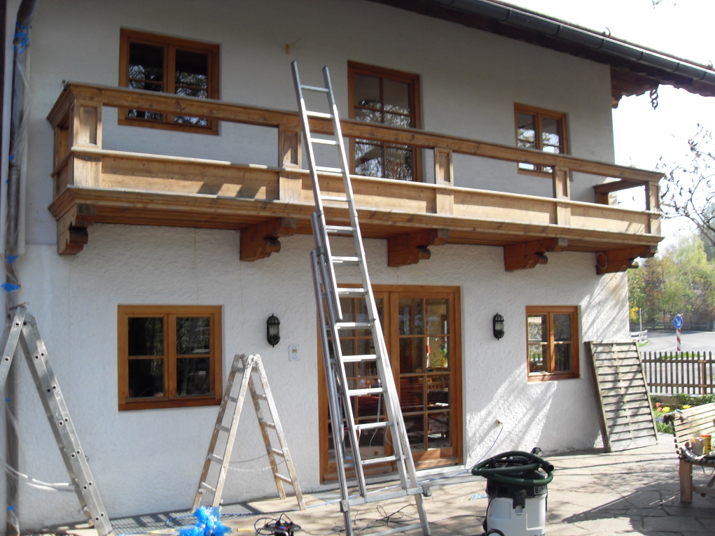 Lasur an Holz im Landhausstil
